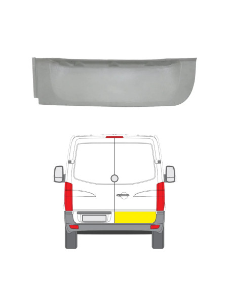 MB Sprinter 06-13 remontdaļa aizmugures durvju R 280mm